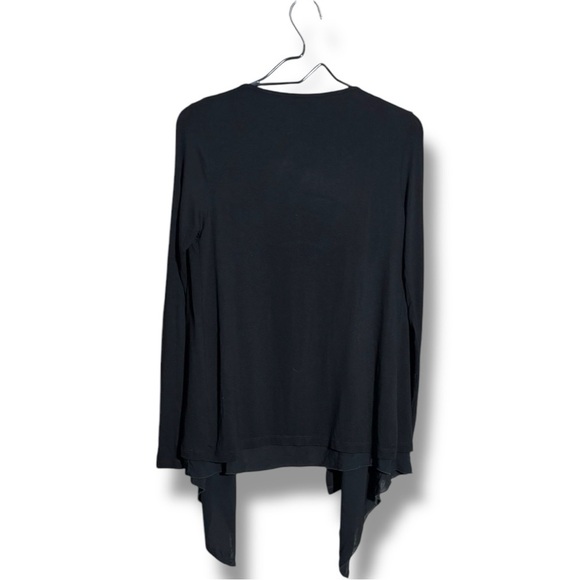 Phase Eight Black Flowy High Low with Open Relaxed Fit NWT Cardigan - Picture 12 of 16